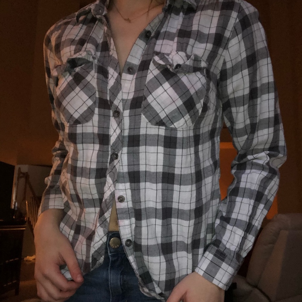 Black & white flannel, size S